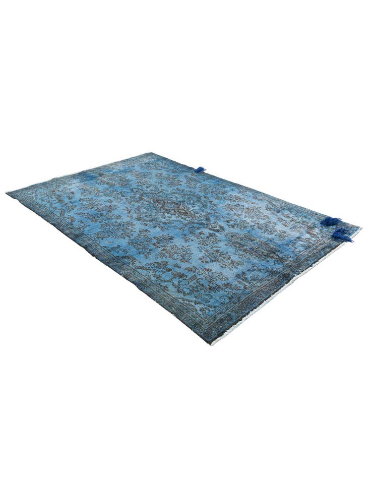 Detail image of 5' 6 x 8' Hand Knotted Ultra Vintage Persian Wool Rug