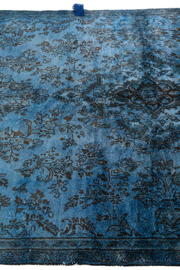 Detail image of 5' 6 x 8' Hand Knotted Ultra Vintage Persian Wool Rug