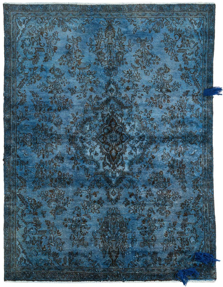 Detail image of 5' 6 x 8' Hand Knotted Ultra Vintage Persian Wool Rug