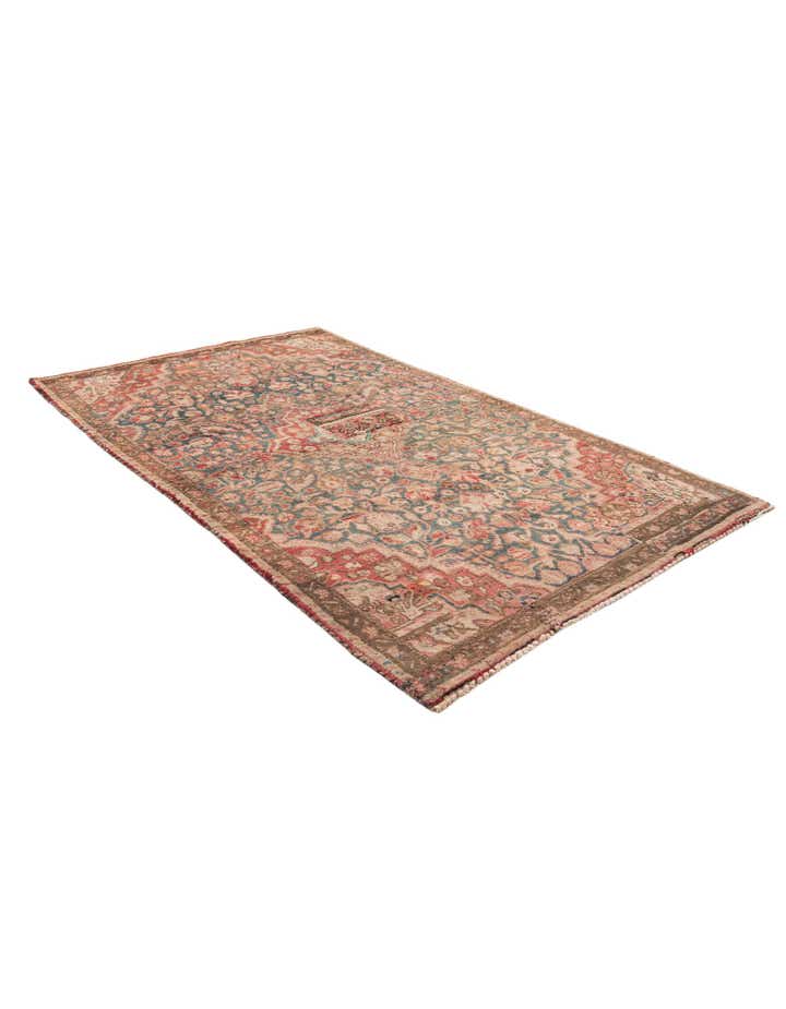 3' 3 x 5' 6 Hand Knotted Ultra Vintage Persian Wool Rug