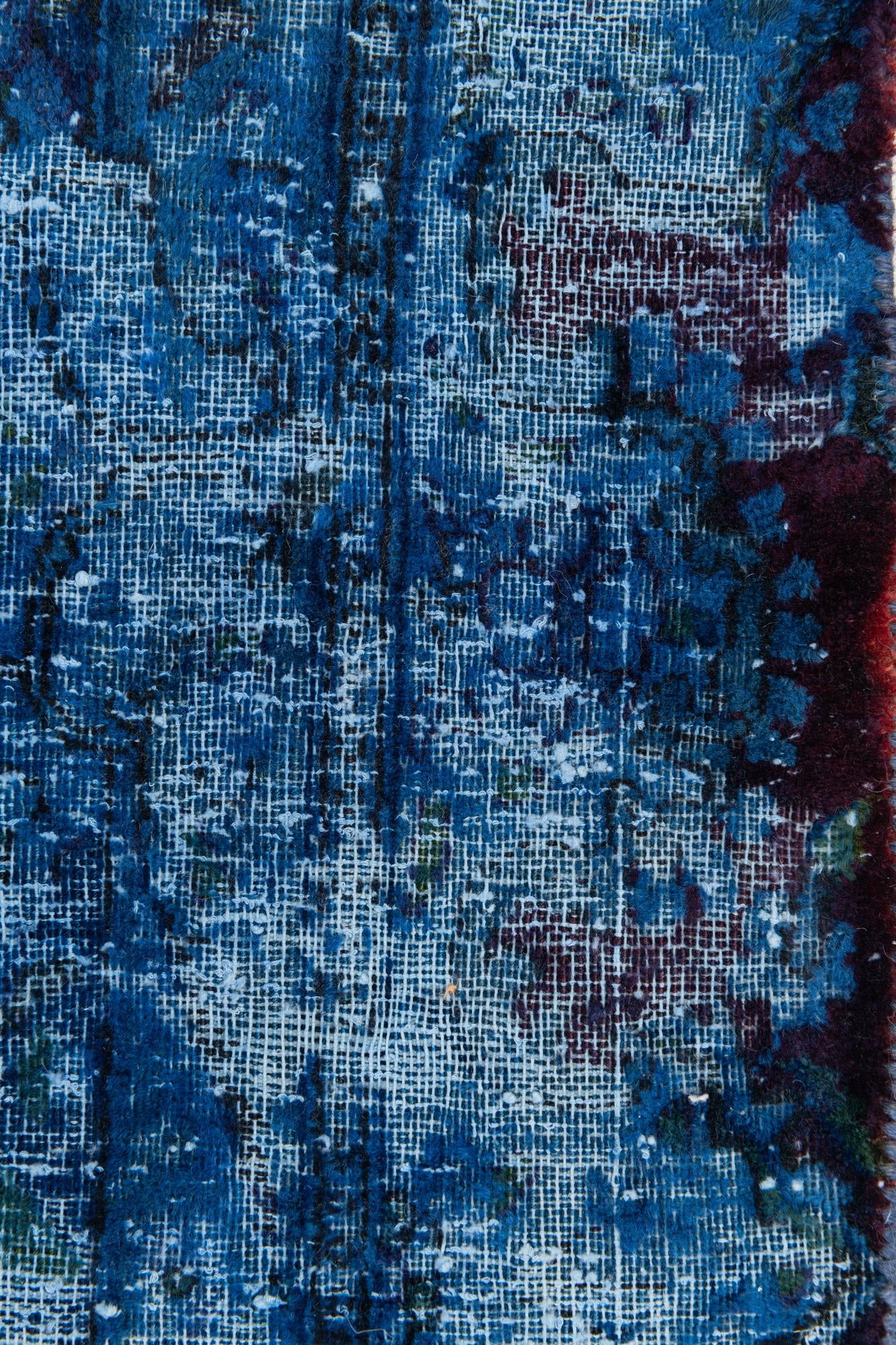 9' 7 x 14' 10 Hand Knotted Ultra Vintage Persian Wool Rug