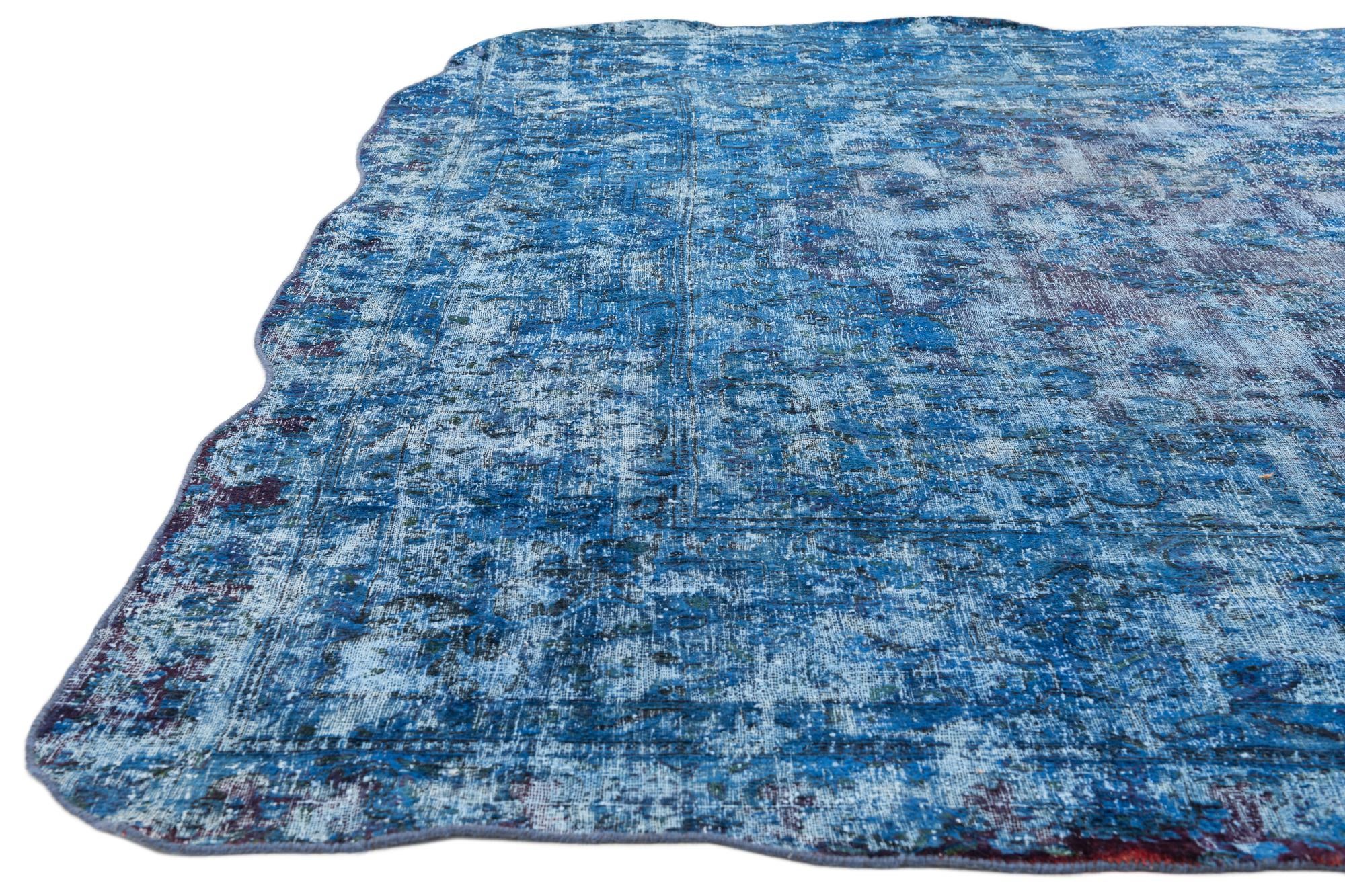 9' 7 x 14' 10 Hand Knotted Ultra Vintage Persian Wool Rug
