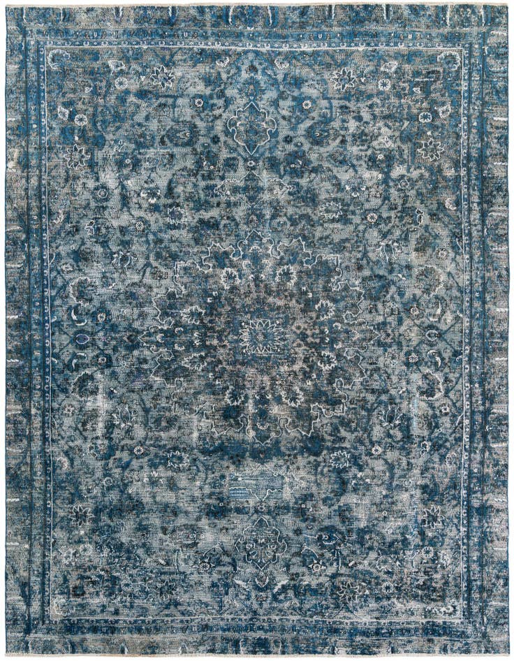 Detail image of 8' 2 x 11' 2 Hand Knotted Ultra Vintage Persian Wool Rug