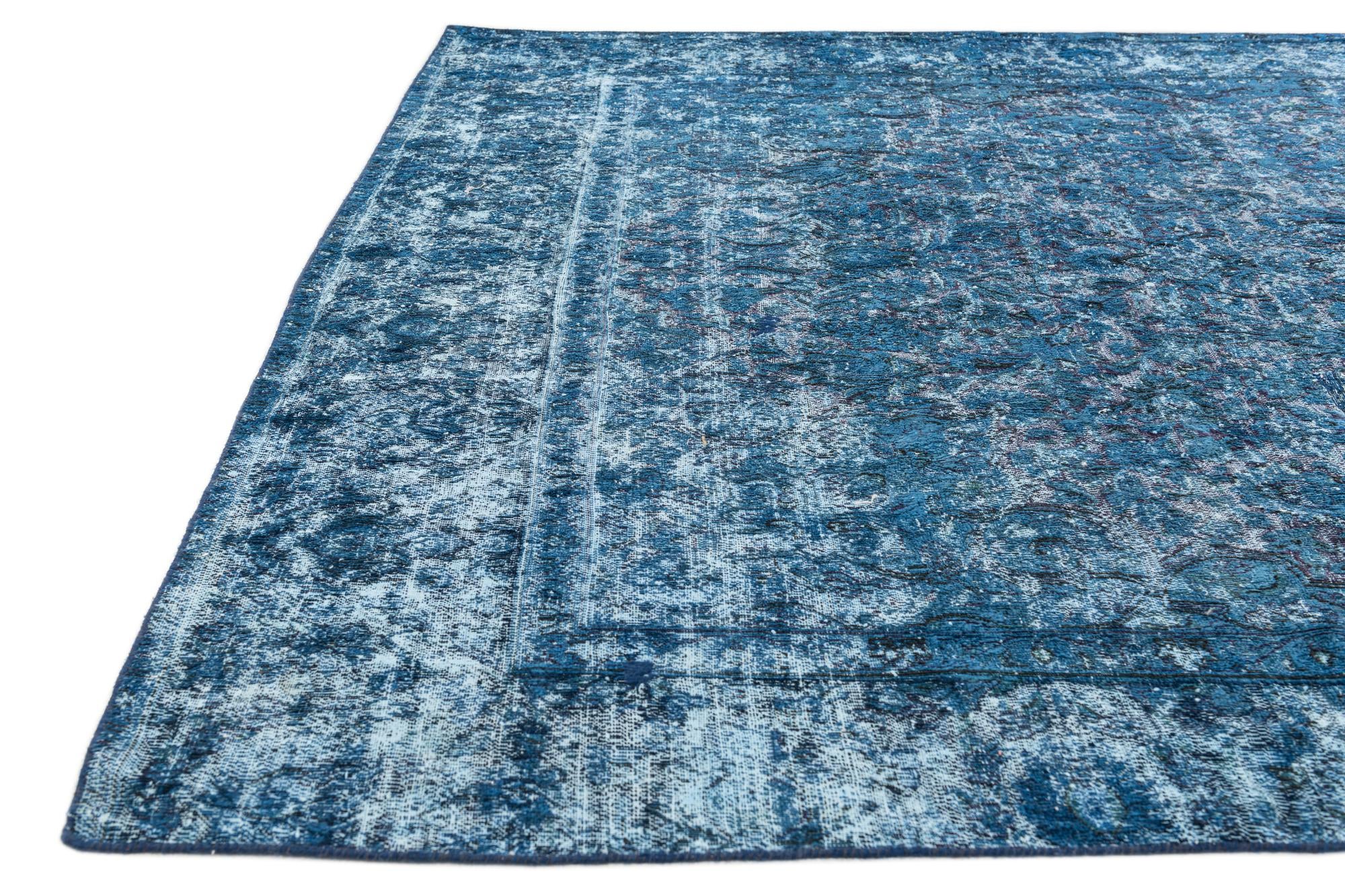 7' 8 x 11' 3 Hand Knotted Ultra Vintage Persian Wool Rug