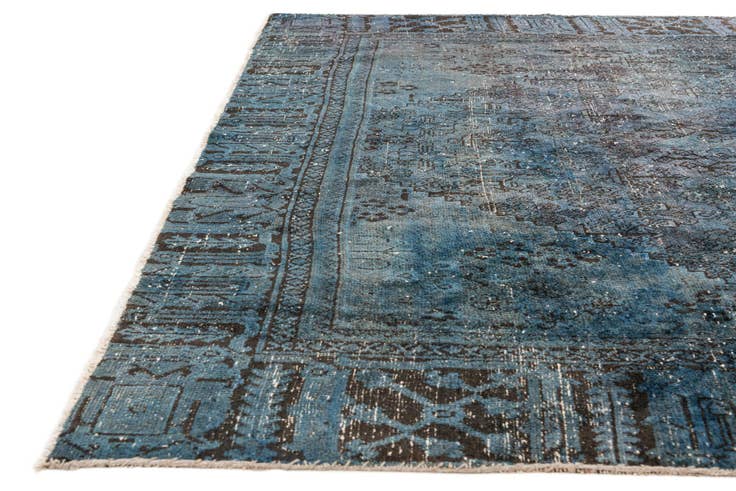 Detail image of 7' 5 x 10' 8 Hand Knotted Ultra Vintage Persian Wool Rug