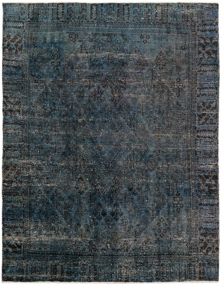 Detail image of 7' 5 x 10' 8 Hand Knotted Ultra Vintage Persian Wool Rug