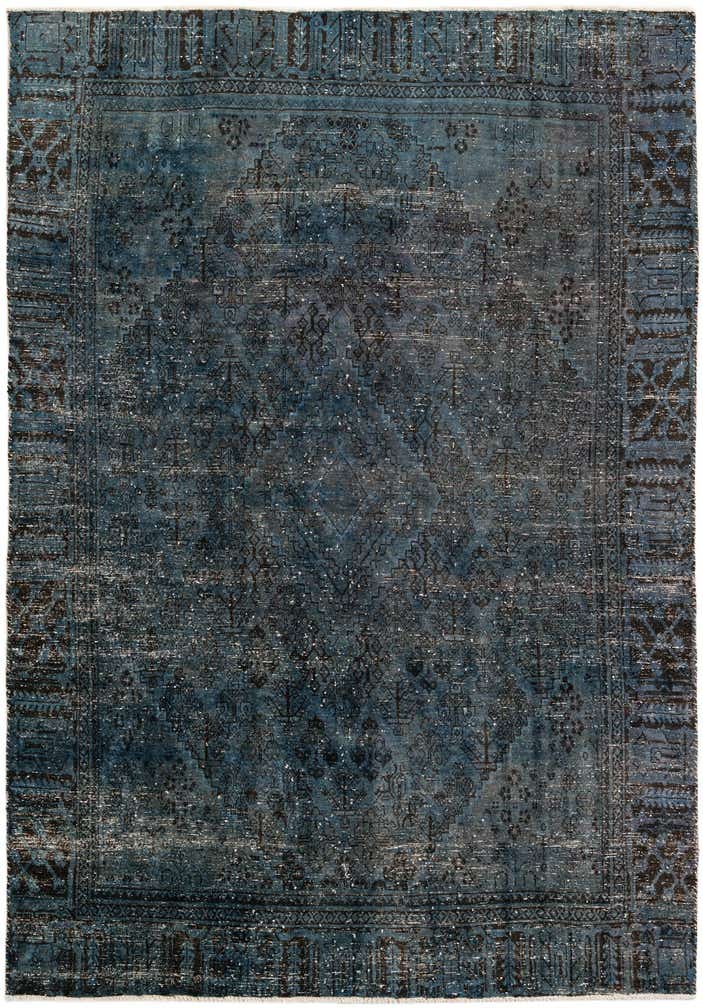 7' 5 x 10' 8 Hand Knotted Ultra Vintage Persian Wool Rug