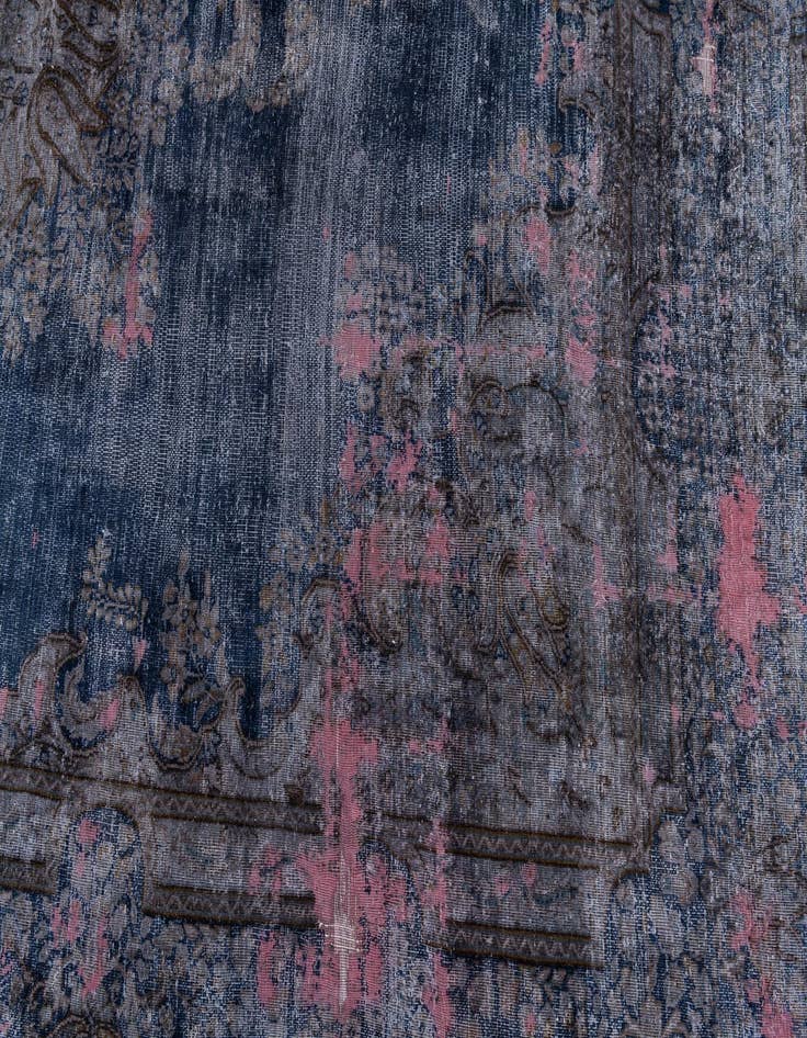 Detail image of 7' 10 x 10' 9  Hand Knotted Ultra Vintage Persian Wool Rug