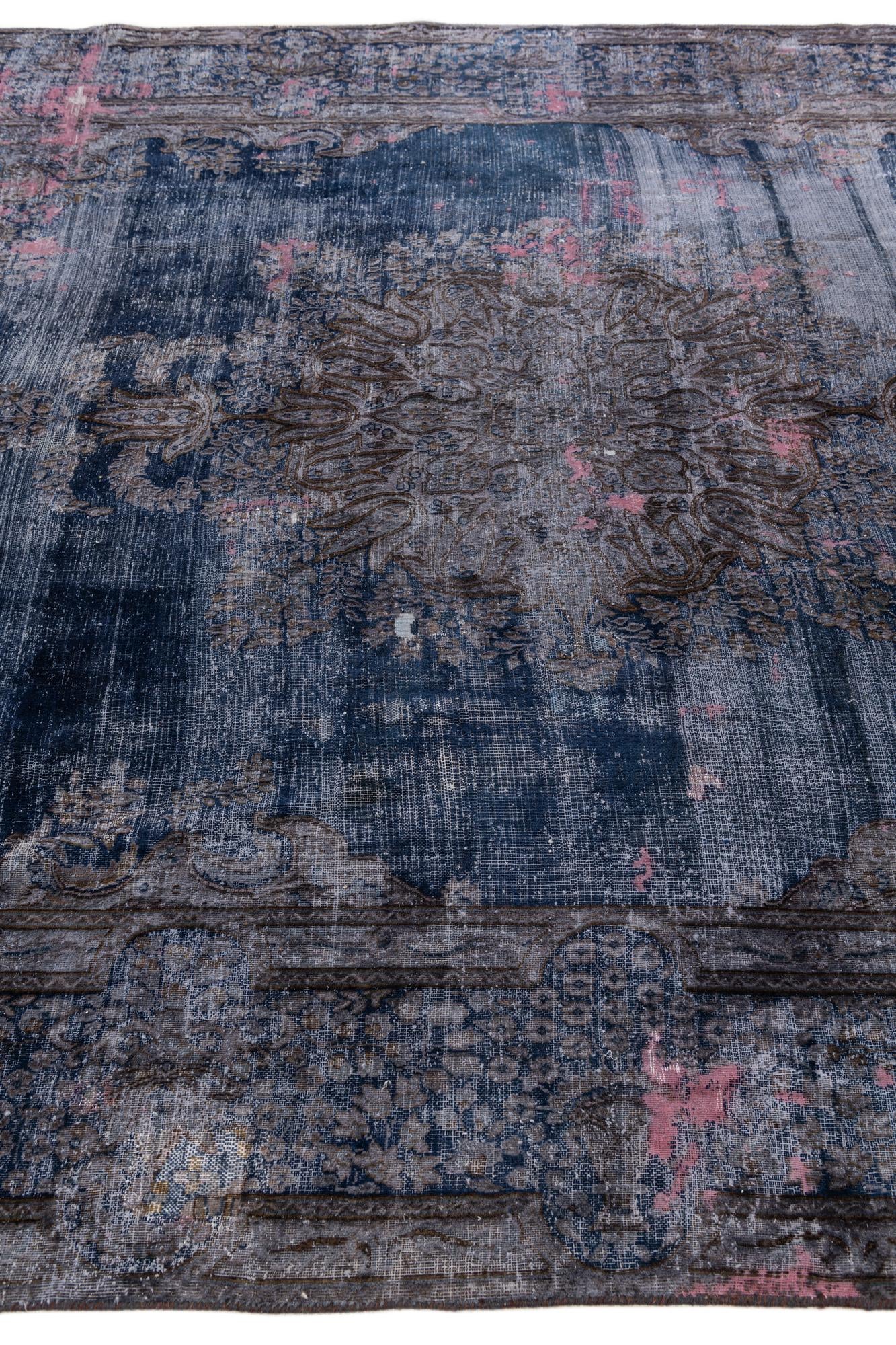 7' 10 x 10' 9 Hand Knotted Ultra Vintage Persian Wool Rug