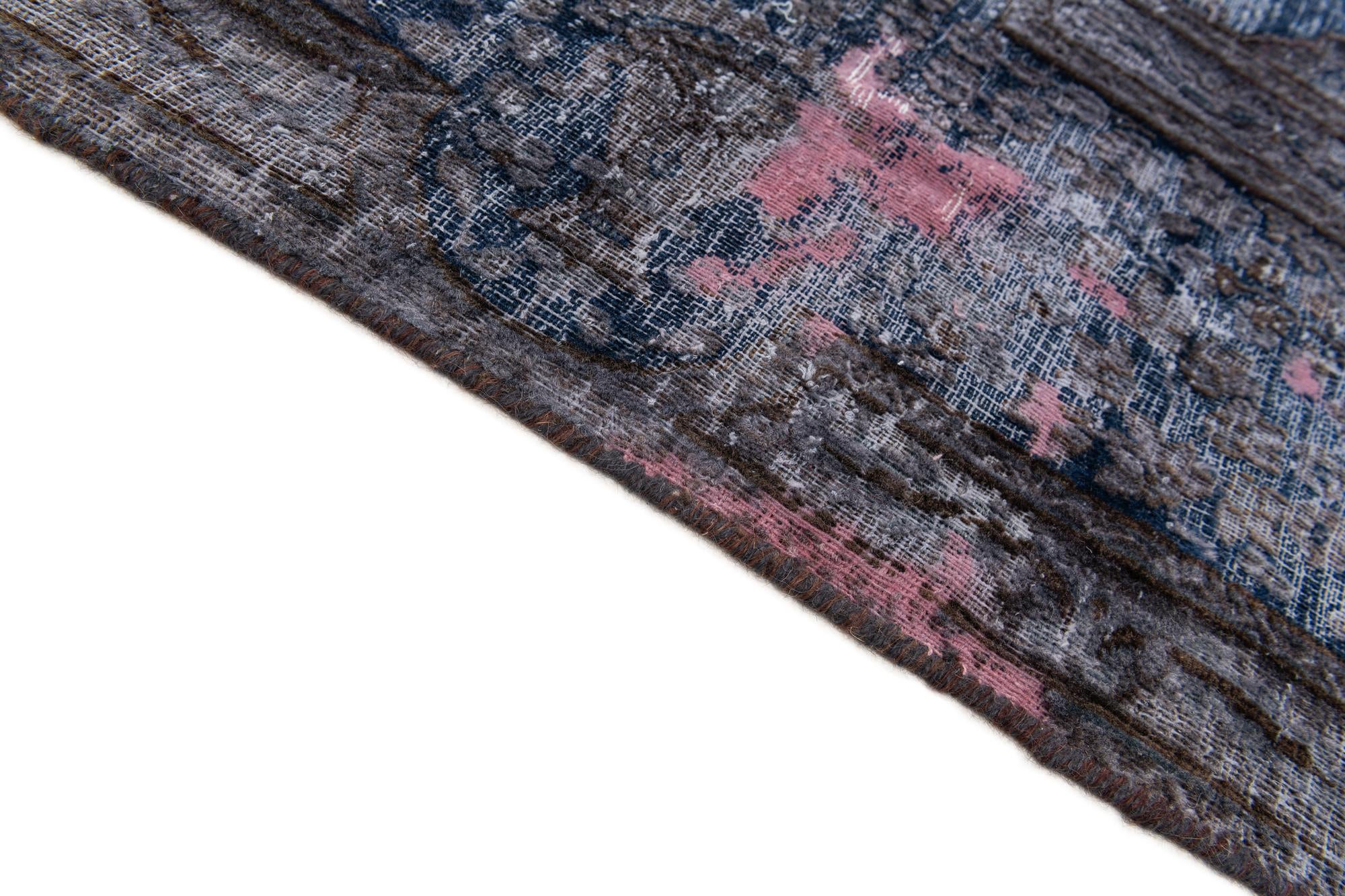 7' 10 x 10' 9 Hand Knotted Ultra Vintage Persian Wool Rug