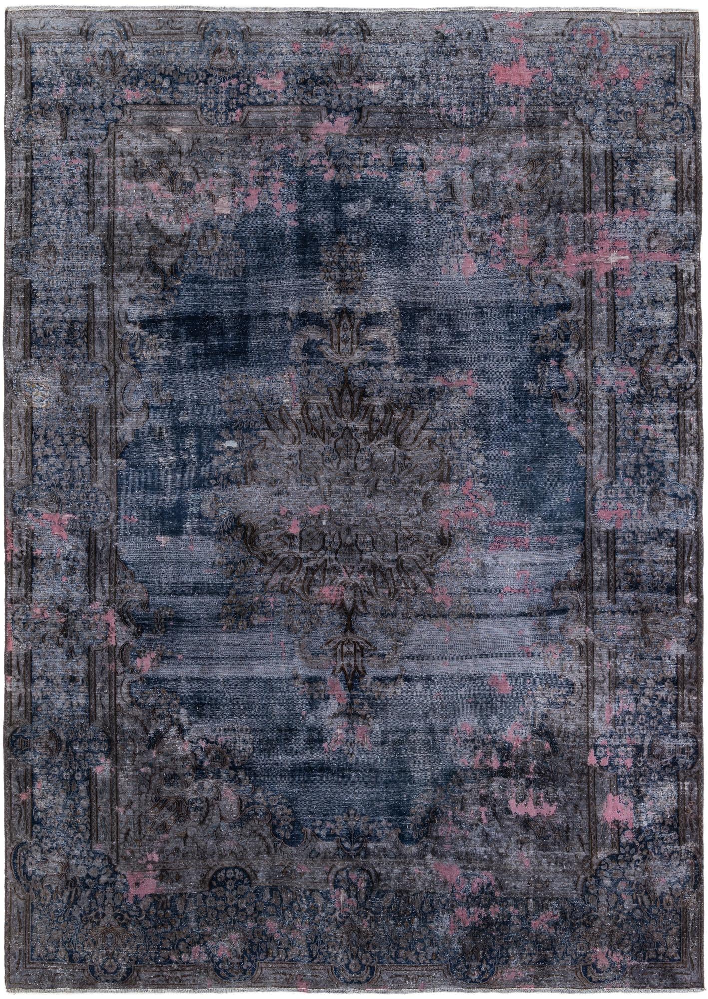 7' 10 x 10' 9 Hand Knotted Ultra Vintage Persian Wool Rug