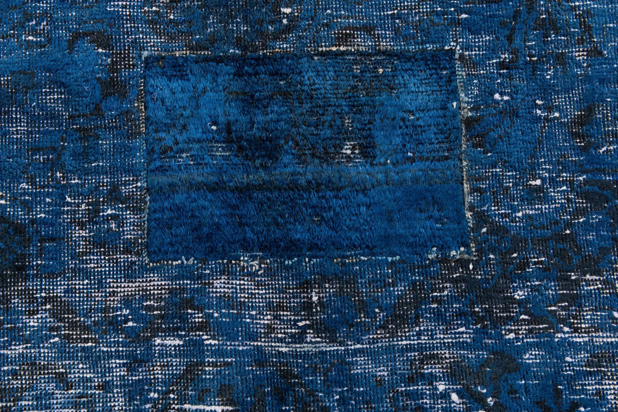 6' 4 x 9' 10 Hand Knotted Ultra Vintage Persian Wool Rug
