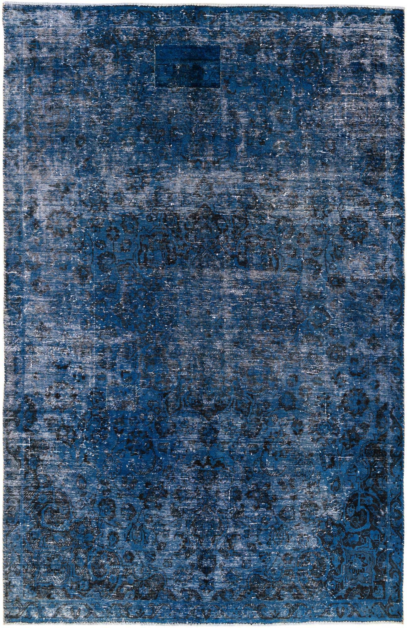 6' 4 x 9' 10 Hand Knotted Ultra Vintage Persian Wool Rug