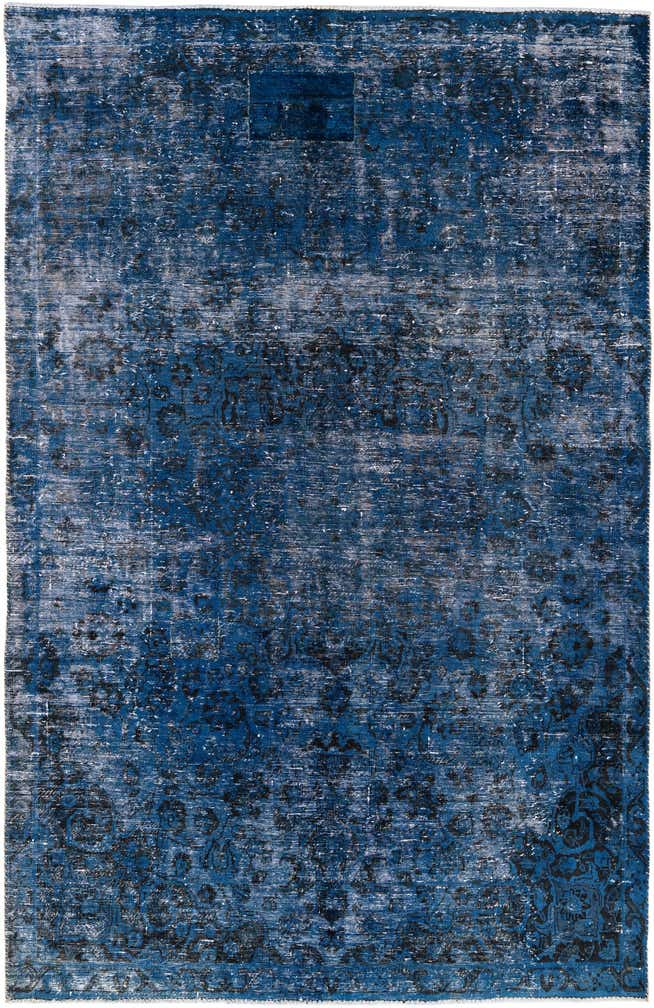 6' 4 x 9' 10 Hand Knotted Ultra Vintage Persian Wool Rug