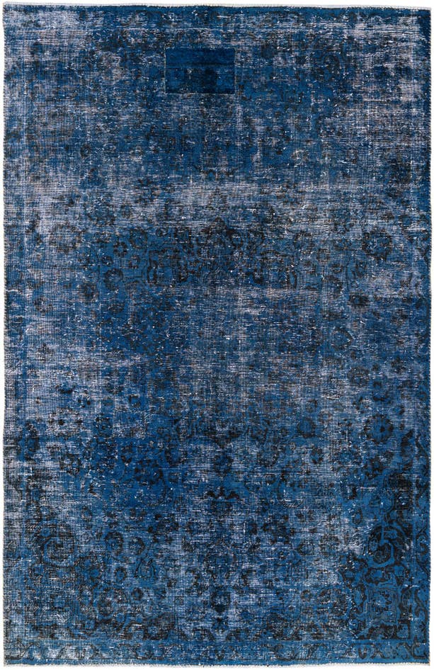 Detail image of 6' 4 x 9' 10 Hand Knotted Ultra Vintage Persian Wool Rug