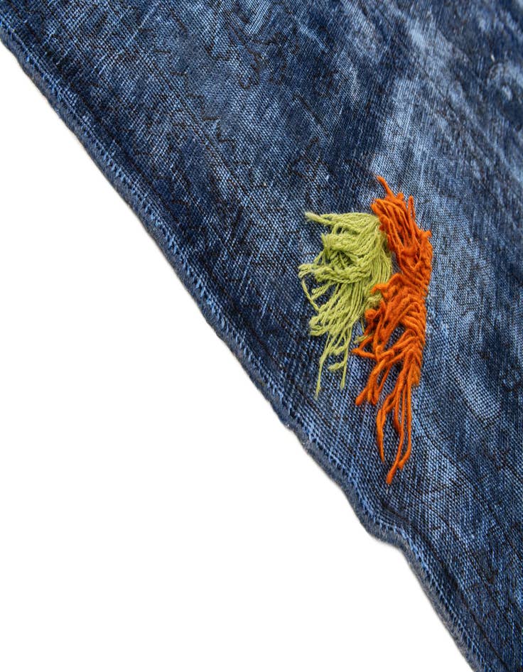 Detail image of 9' 10 x 12' 9  Hand Knotted Ultra Vintage Persian Wool Rug