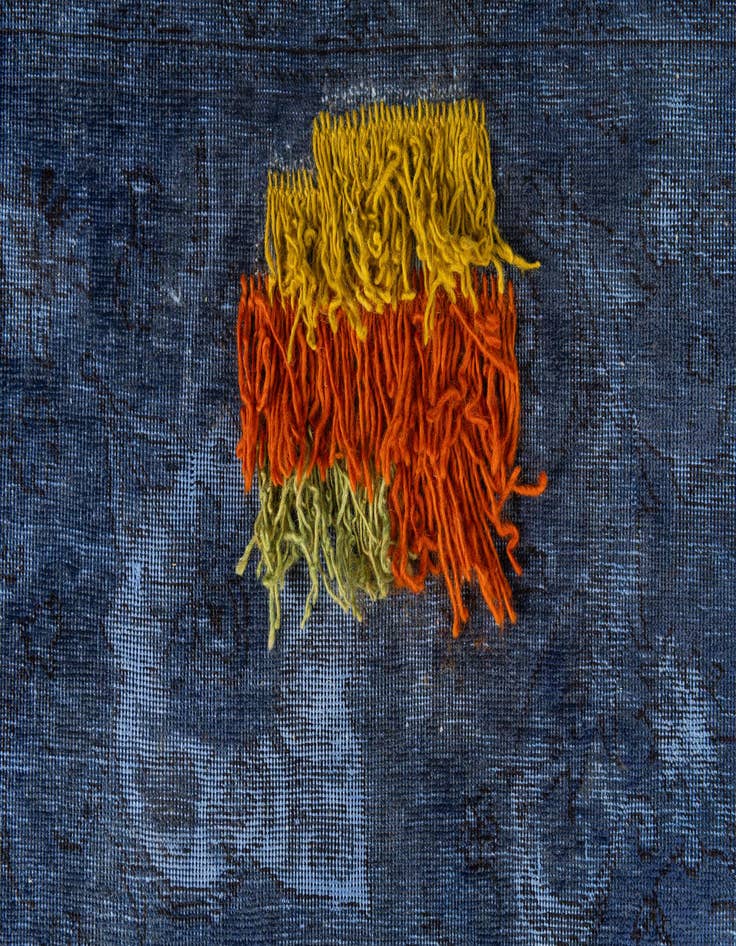 Detail image of 9' 10 x 12' 9  Hand Knotted Ultra Vintage Persian Wool Rug