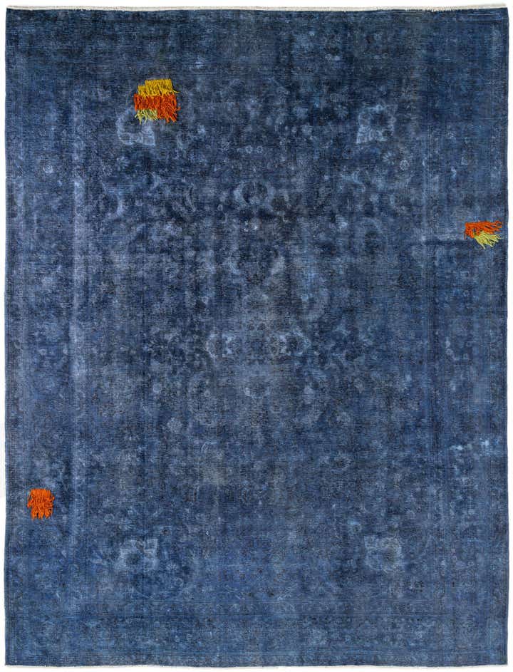 9' 10 x 12' 9 Hand Knotted Ultra Vintage Persian Wool Rug