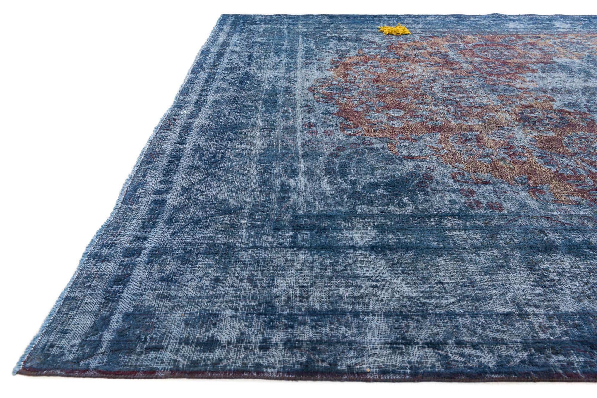 9' 9 x 13' 1 Hand Knotted Ultra Vintage Persian Wool Rug