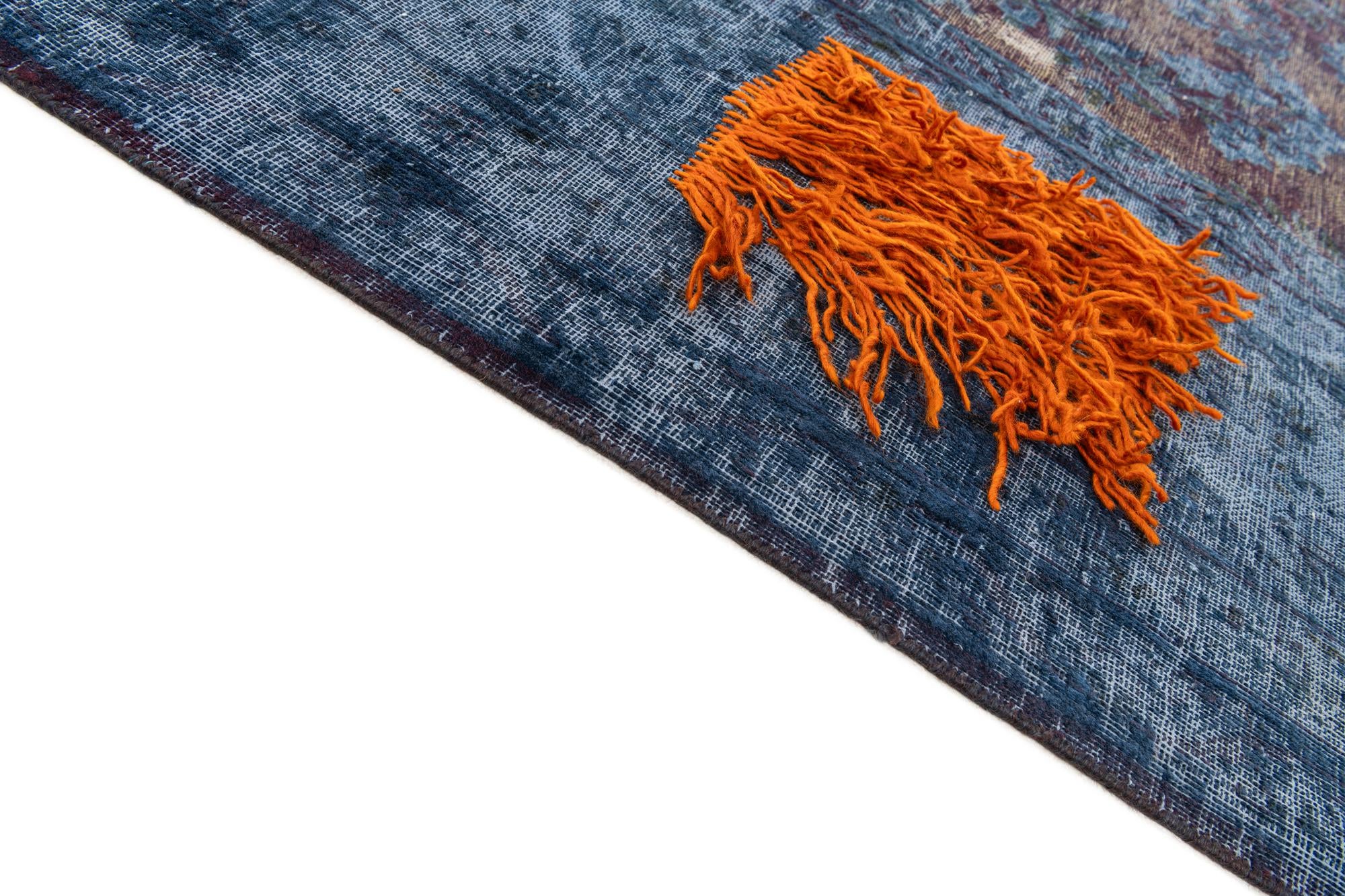 9' 9 x 13' 1 Hand Knotted Ultra Vintage Persian Wool Rug