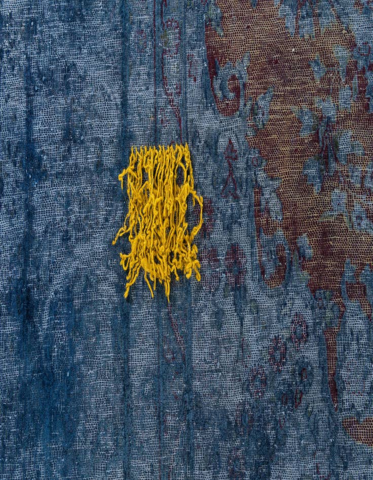 Detail image of 9' 9 x 13' 1  Hand Knotted Ultra Vintage Persian Wool Rug