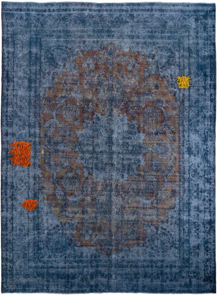 9' 9 x 13' 1 Hand Knotted Ultra Vintage Persian Wool Rug