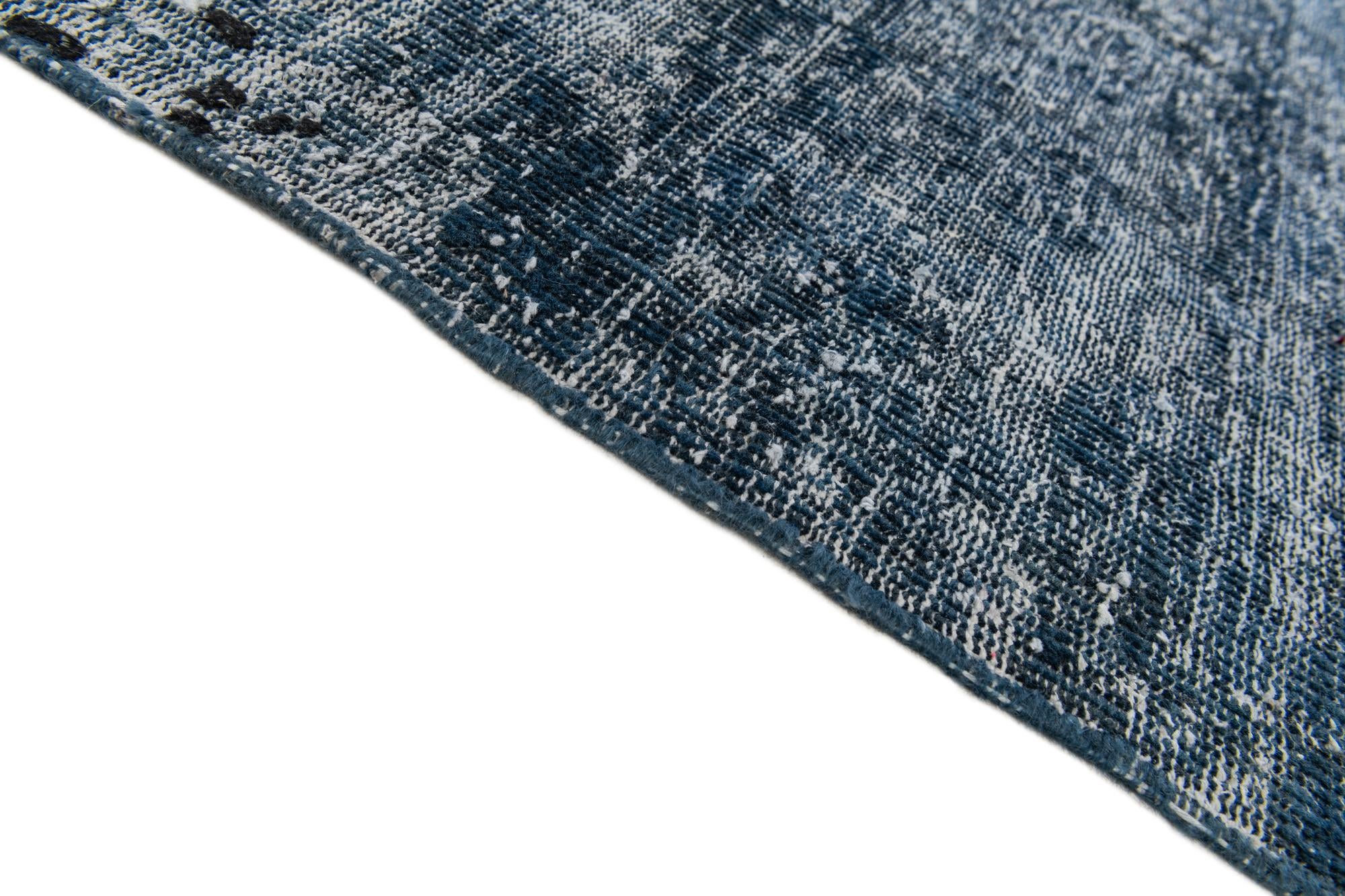 4' 10 x 5' 10 Hand Knotted Ultra Vintage Persian Wool Rug