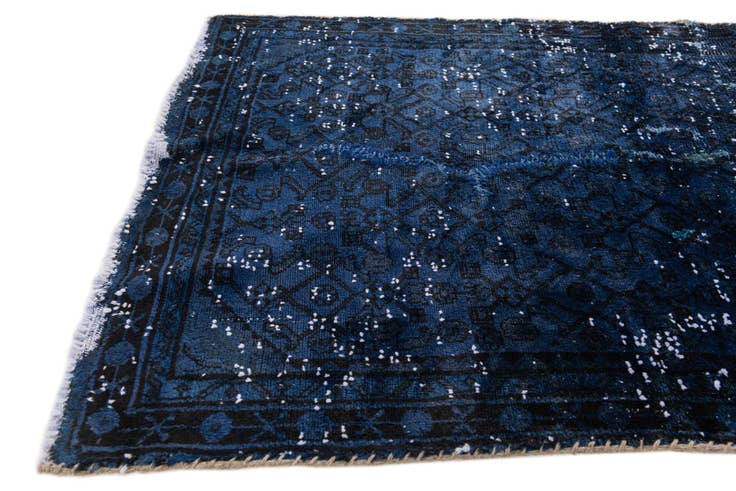 Detail image of 3' 1 x 4' 10 Hand Knotted Ultra Vintage Persian Wool Rug