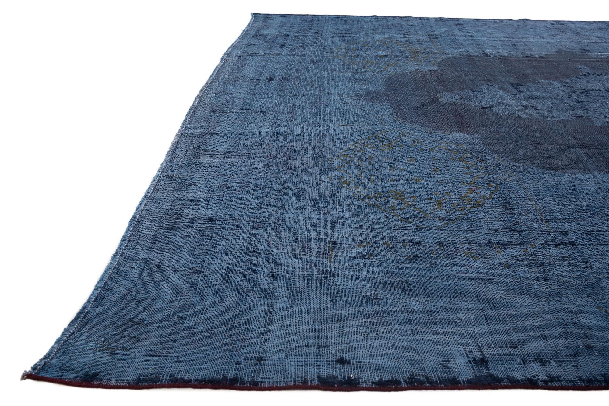 9' 5 x 12' 4 Hand Knotted Ultra Vintage Persian Wool Rug