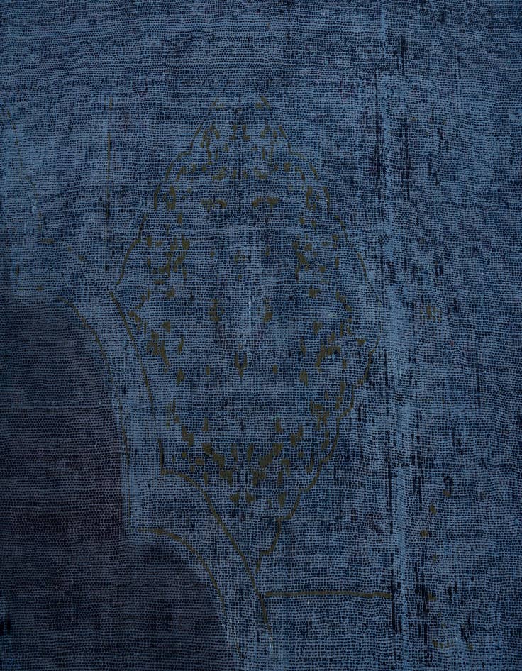 Detail image of 9' 5 x 12' 4  Hand Knotted Ultra Vintage Persian Wool Rug