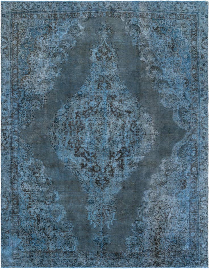Detail image of 8' 4 x 11' 6 Hand Knotted Ultra Vintage Persian Wool Rug