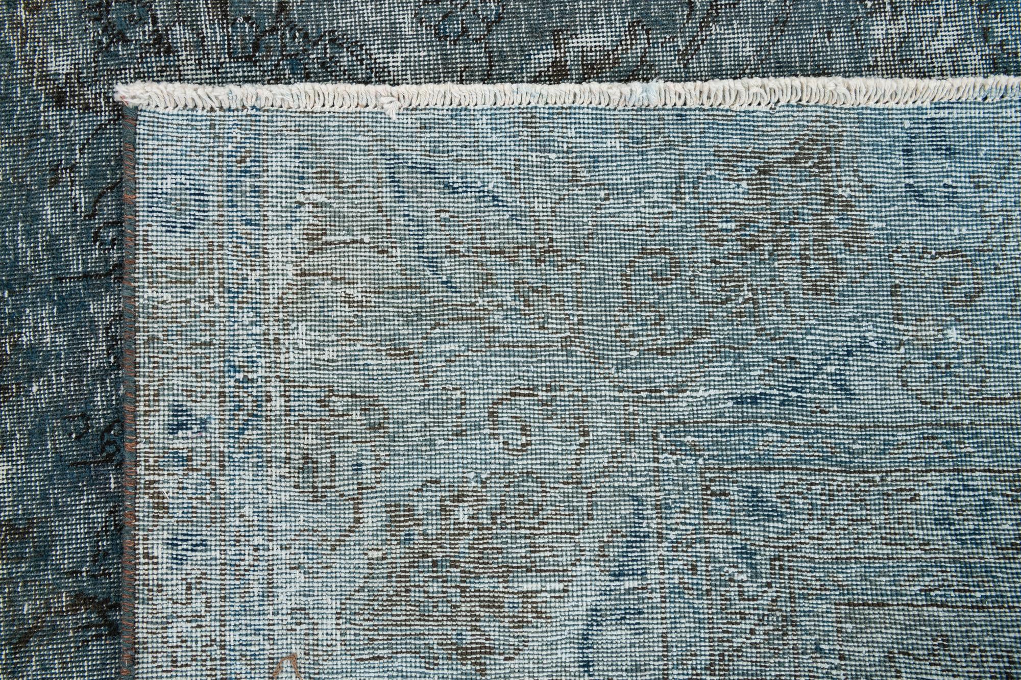 10' 4 x 12' 1 Hand Knotted Ultra Vintage Persian Wool Rug