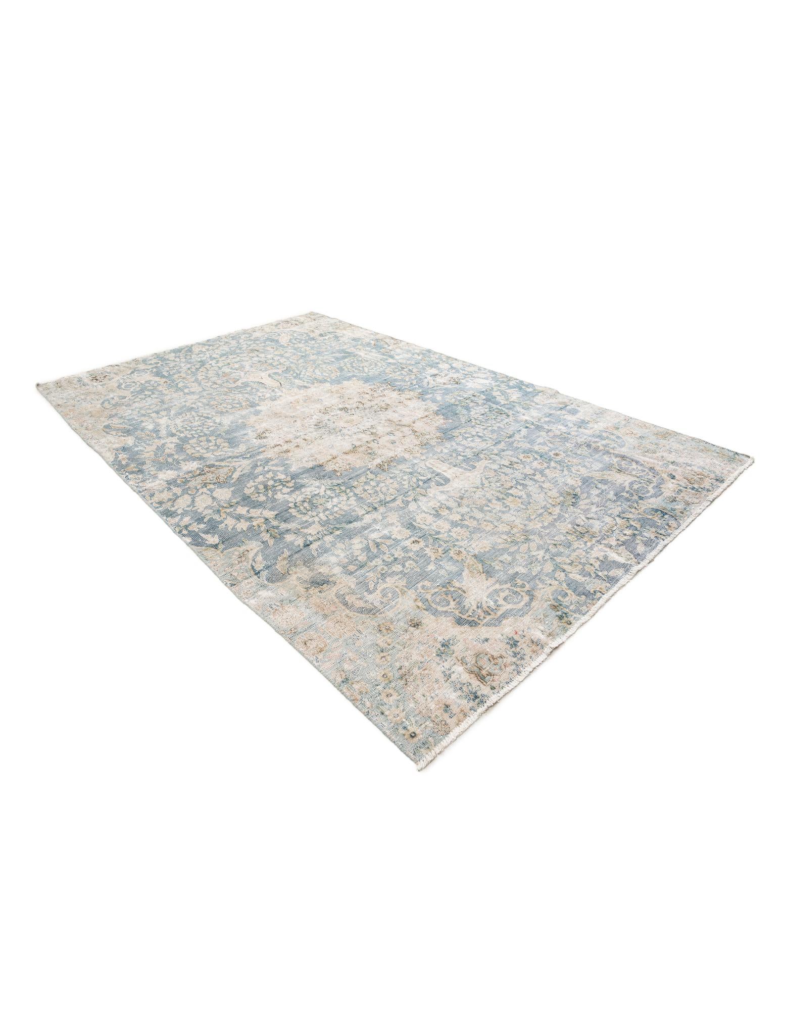 5' 9 x 9' Hand Knotted Ultra Vintage Persian Wool Rug