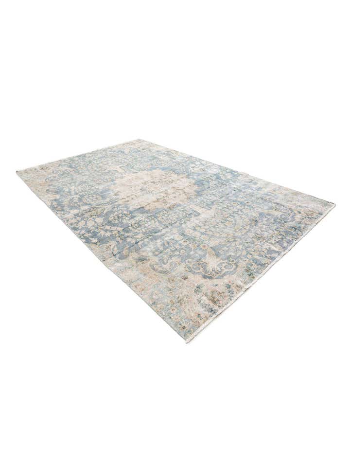 5' 9 x 9' Hand Knotted Ultra Vintage Persian Wool Rug