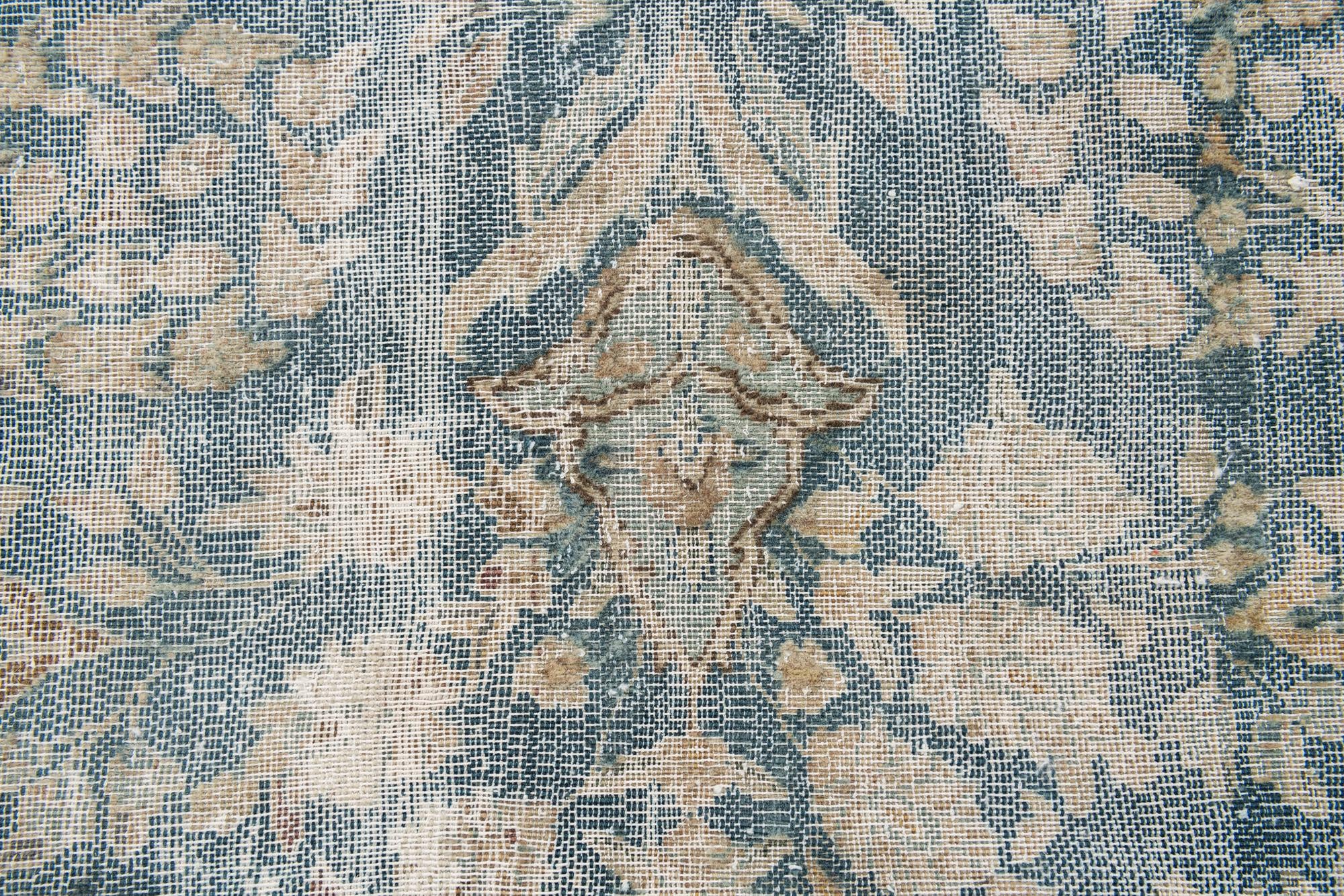 5' 9 x 9' Hand Knotted Ultra Vintage Persian Wool Rug