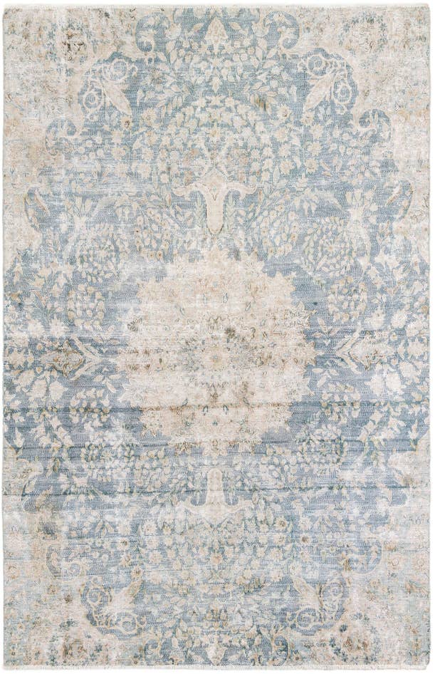 Detail image of 5' 9 x 9' Hand Knotted Ultra Vintage Persian Wool Rug