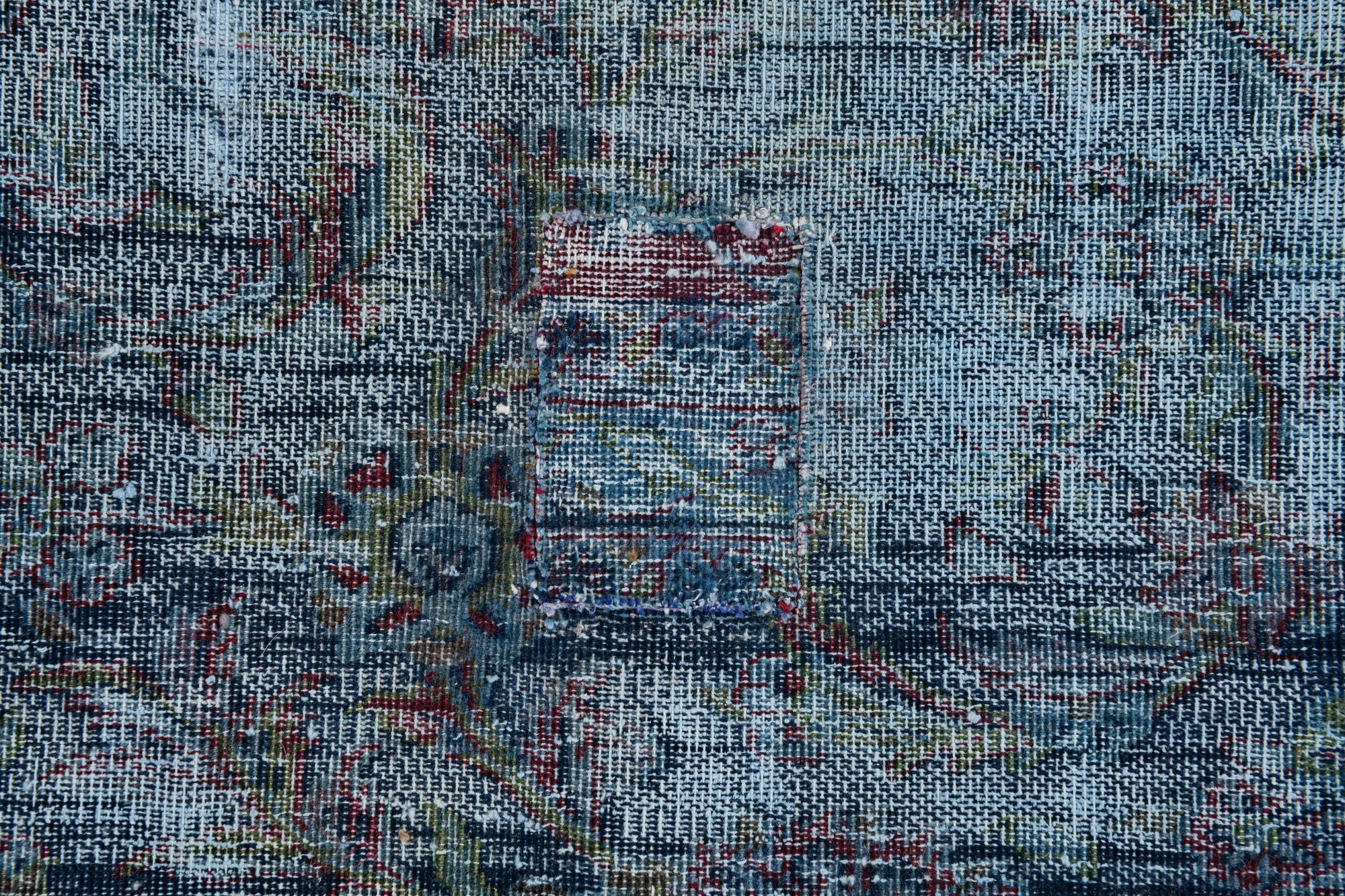 9' 4 x 12' 10 Hand Knotted Ultra Vintage Persian Wool Rug