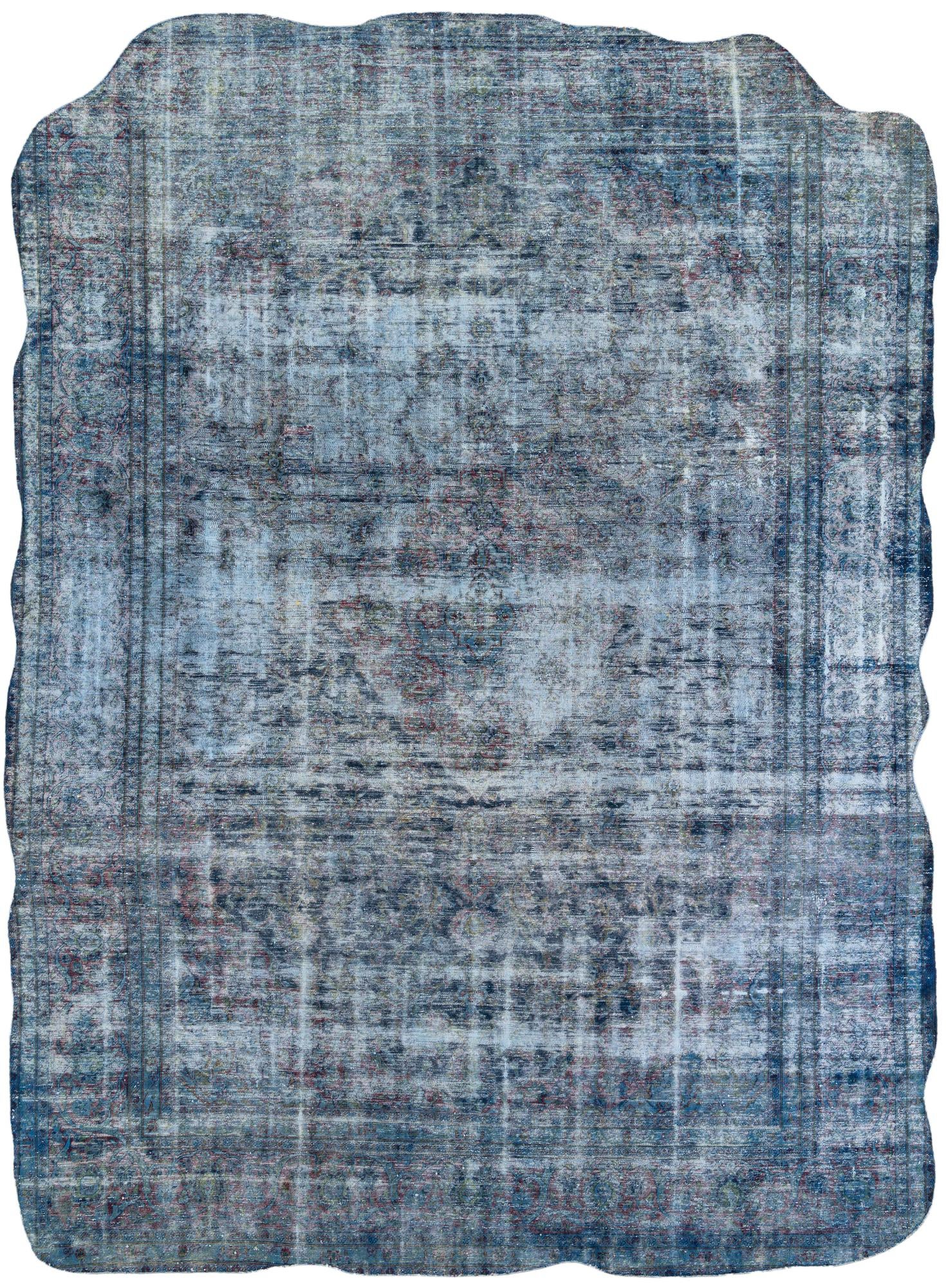 9' 4 x 12' 10 Hand Knotted Ultra Vintage Persian Wool Rug