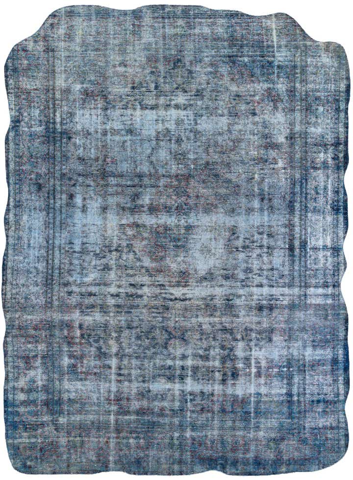 9' 4 x 12' 10 Hand Knotted Ultra Vintage Persian Wool Rug