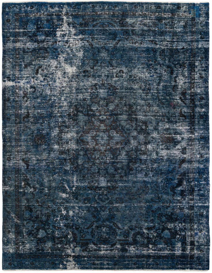Detail image of 8' 10 x 11' 9 Hand Knotted Ultra Vintage Persian Wool Rug