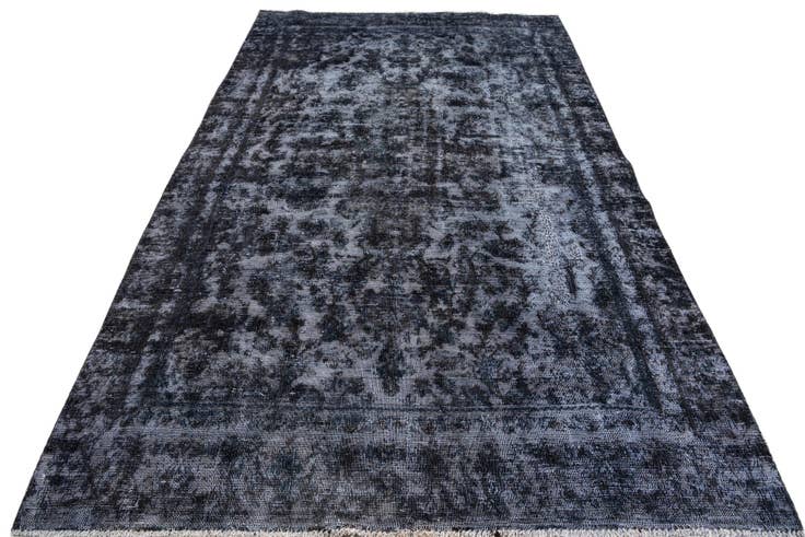 Detail image of 5' 6 x 9' Hand Knotted Ultra Vintage Persian Wool Rug