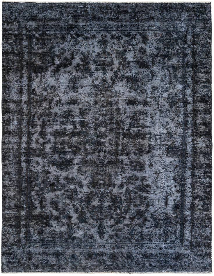 Detail image of 5' 6 x 9' Hand Knotted Ultra Vintage Persian Wool Rug