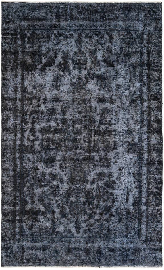 Detail image of 5' 6 x 9' Hand Knotted Ultra Vintage Persian Wool Rug