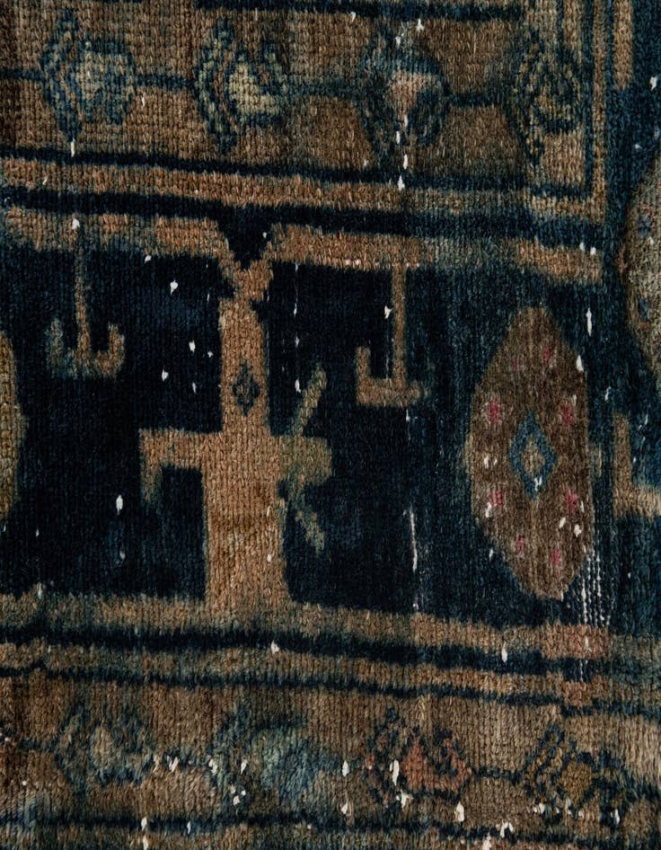 Detail image of 5' x 7' 2  Hand Knotted Ultra Vintage Persian Wool Rug