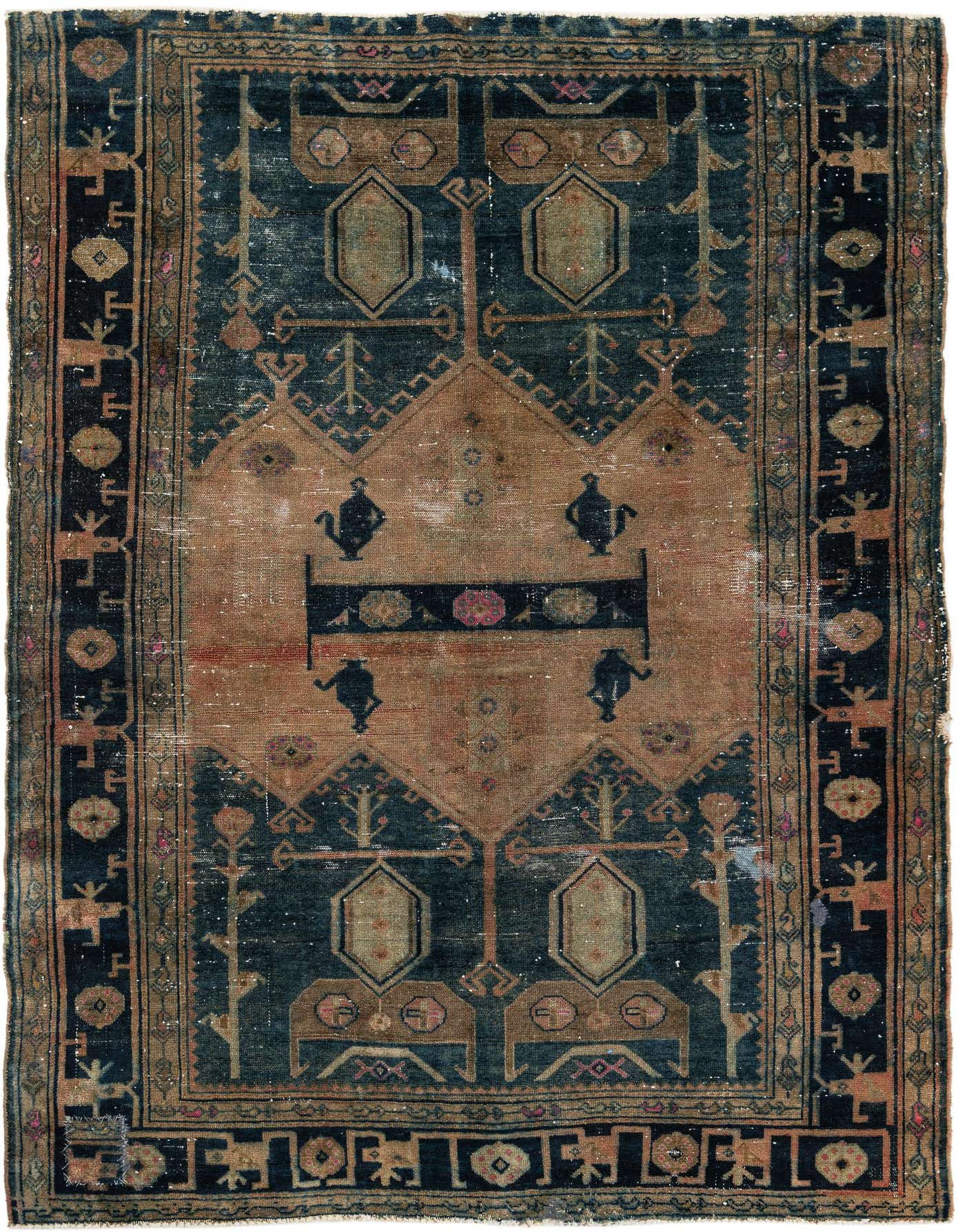 Primary image 5' x 7' 2  Hand Knotted Ultra Vintage Persian Wool Rug