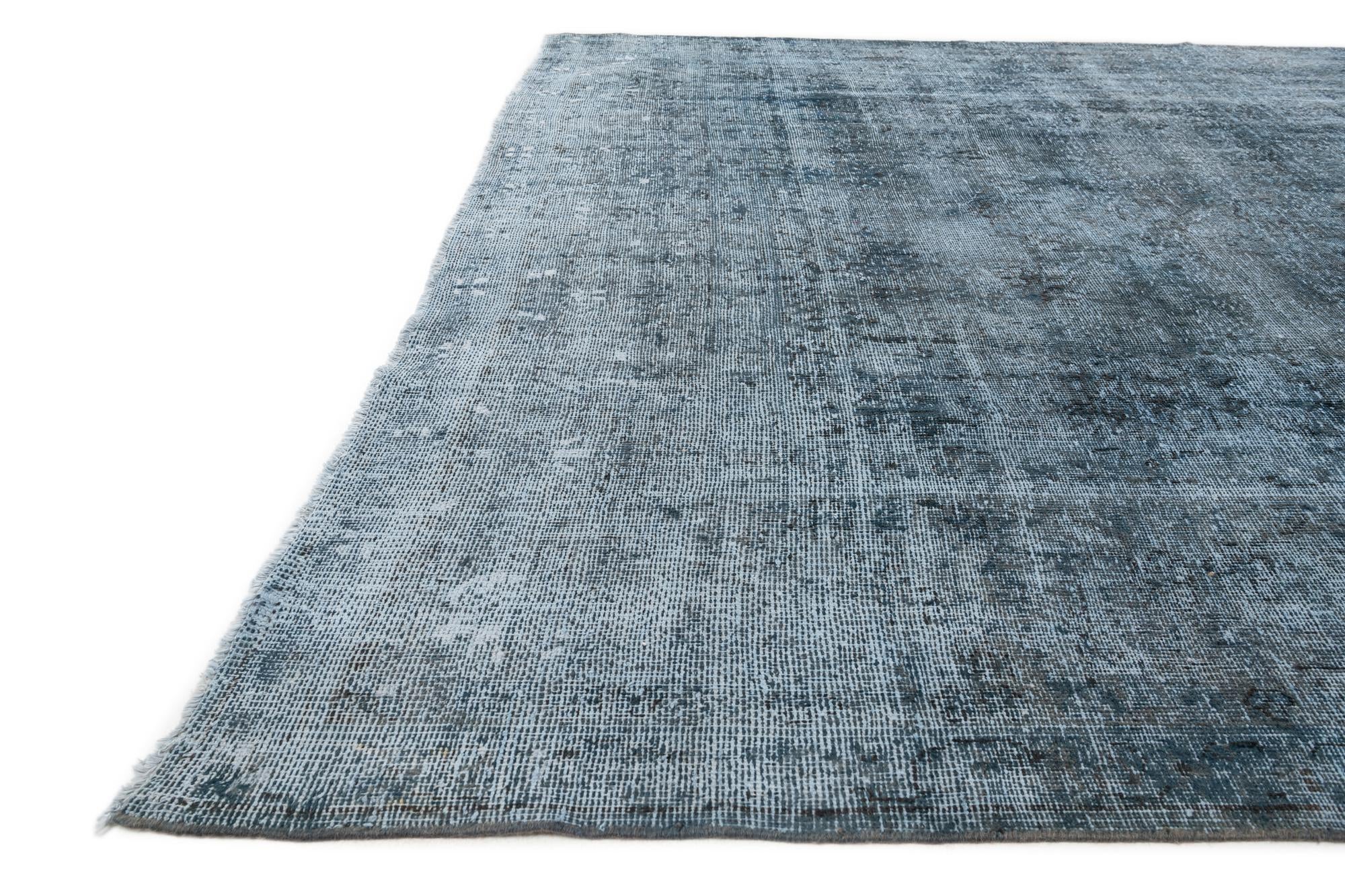 8' 6 x 13' 5 Hand Knotted Ultra Vintage Persian Wool Rug