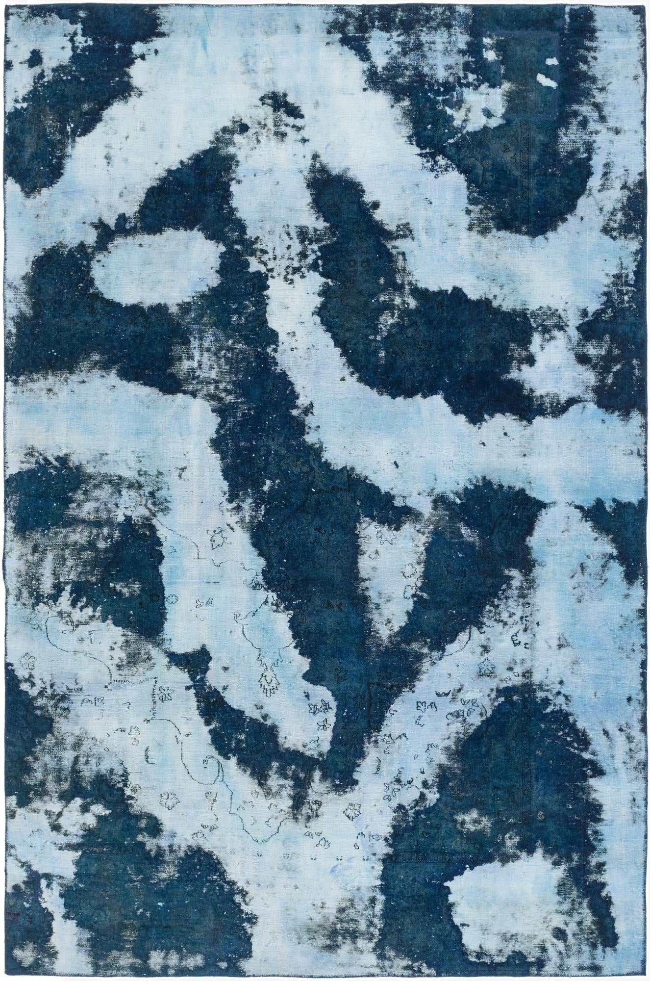 7' 3 x 11'  Hand Knotted Ultra Vintage Persian Wool Rug