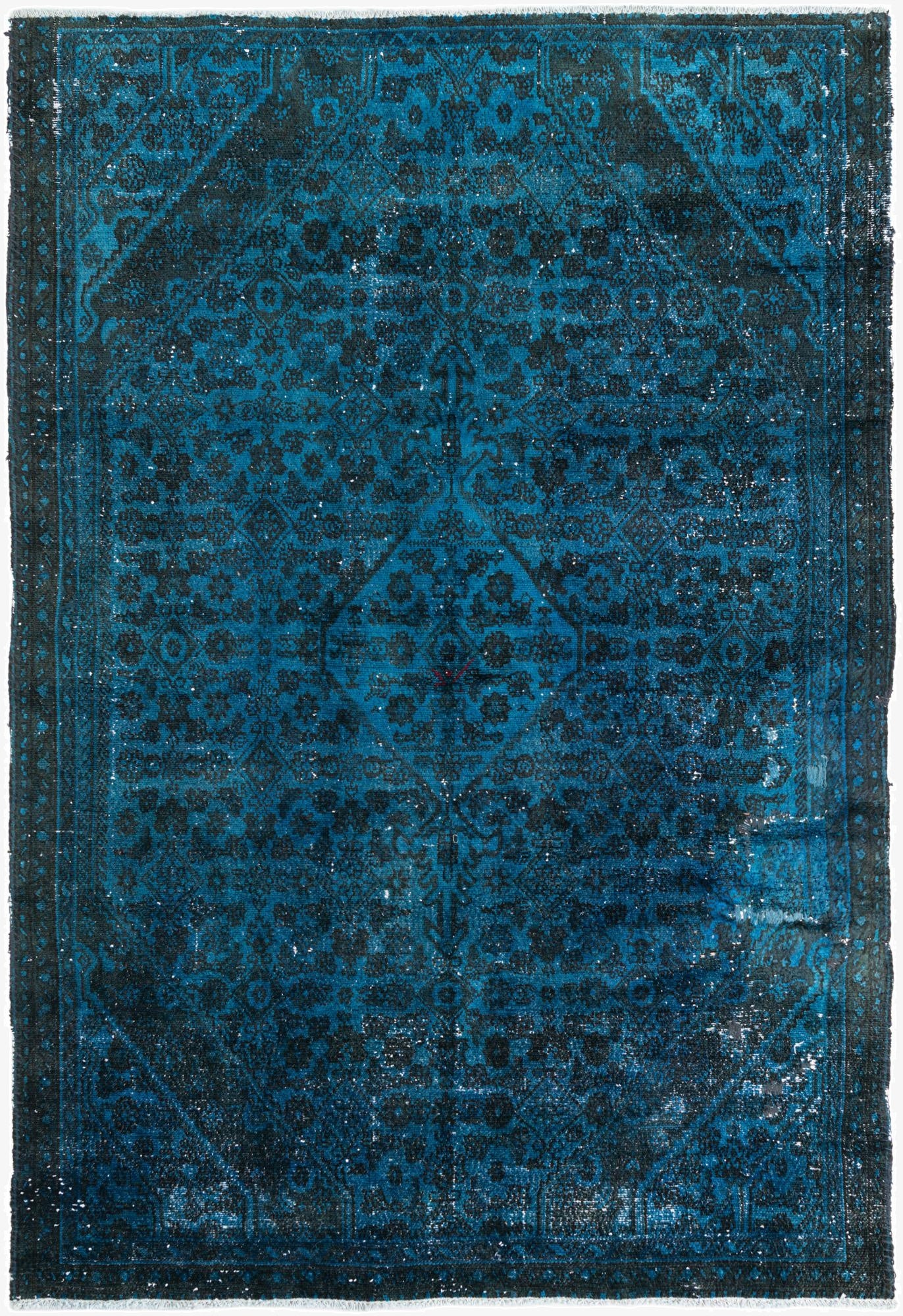 5' 4 x 7' 9  Hand Knotted Ultra Vintage Persian Wool Rug