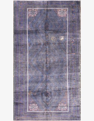 4' 2 x 7' 6 Hand Knotted Ultra Vintage Persian Wool Rug