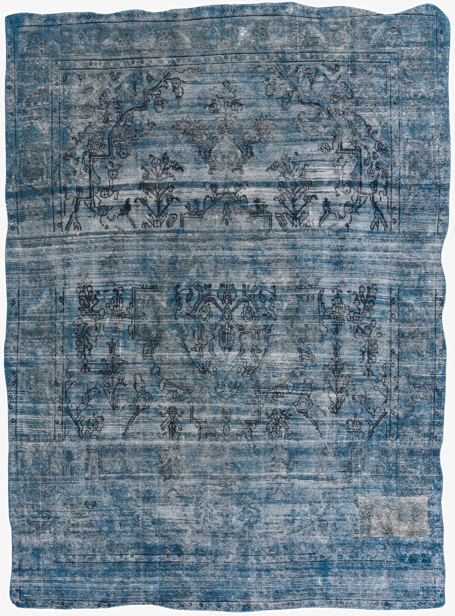 9' 5 x 13'  Hand Knotted Ultra Vintage Persian Wool Rug